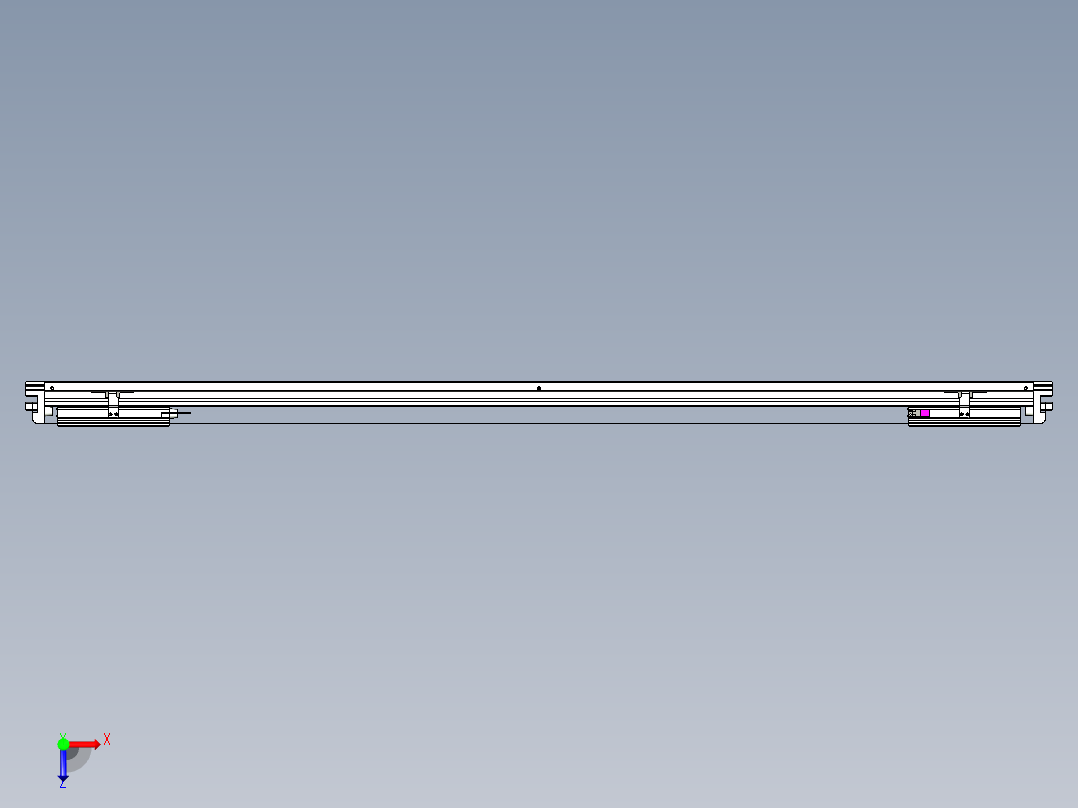 威洛博VL系列直线电机模组-2VL14S3-S1350俯视图