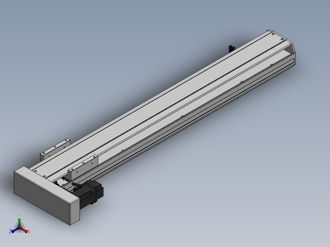 精密模组MY120-T10-600L-BL-P10B-C4-C正等轴测图
