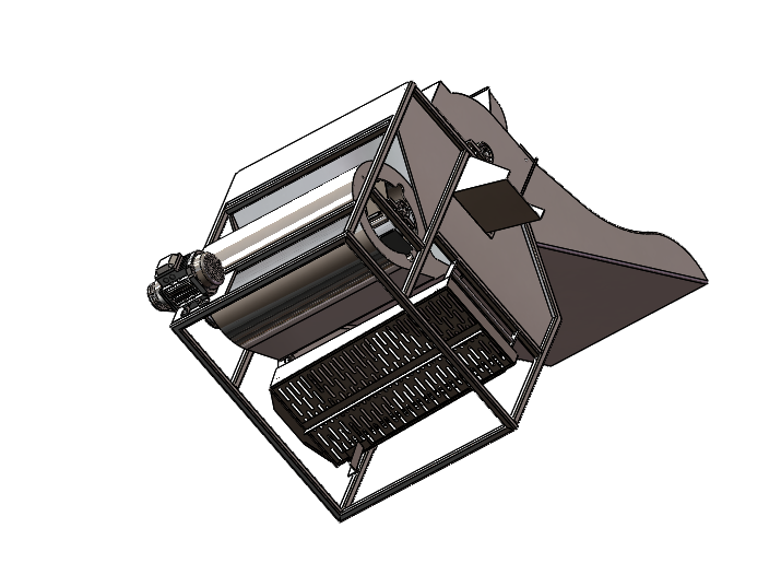 全喂入花生摘果机的设计（含三维+二维+说明书）