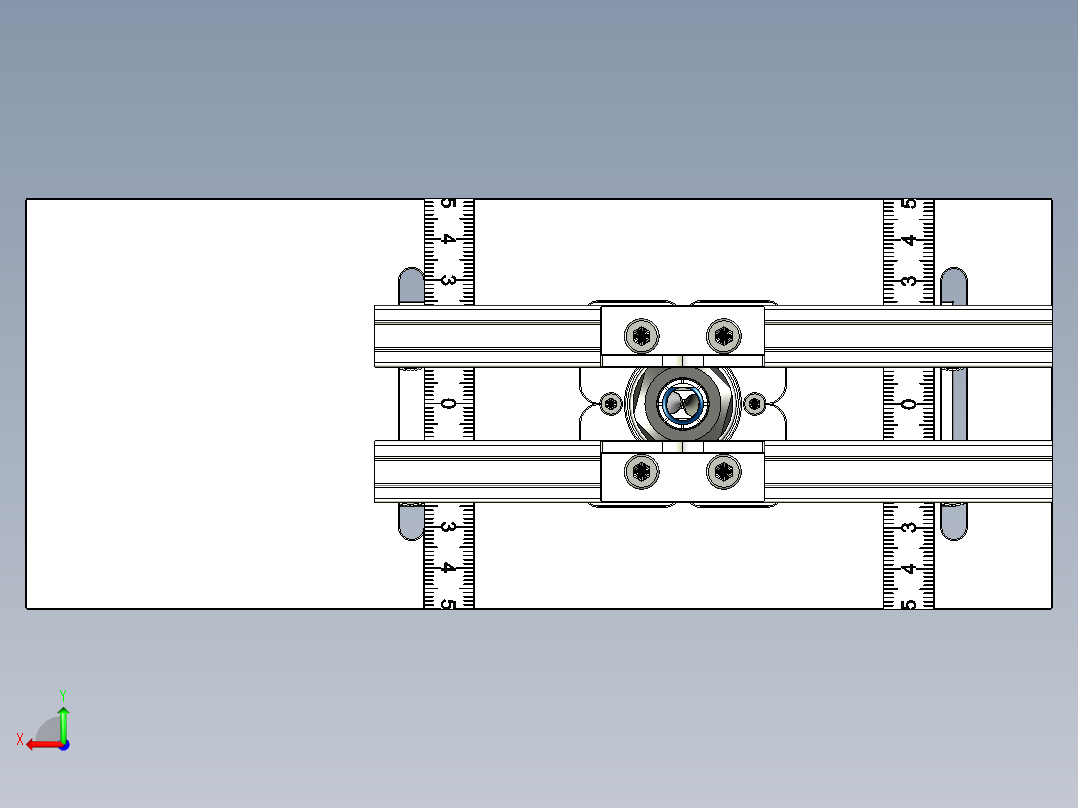 家具制造中加孔的装置后视图