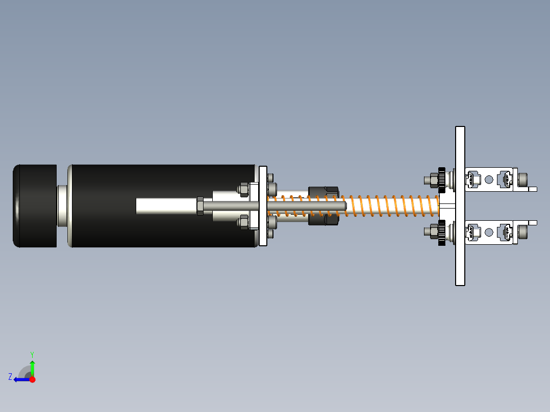 家具制造中加孔的装置右视图