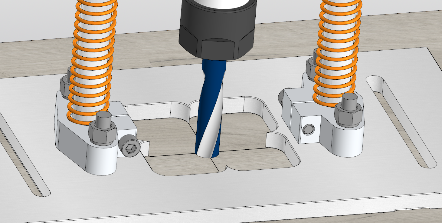 家具制造中加孔的装置