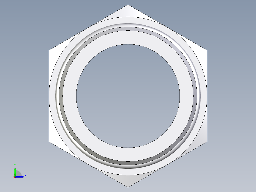 卡套式工业通用硬管接头EO_Male_Stud_connector_GEO42LMOMDCF左视图