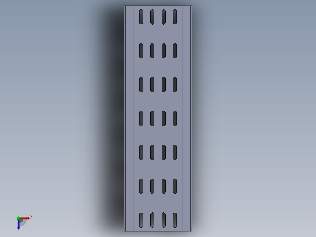 U 型C 型电缆桥架俯视图