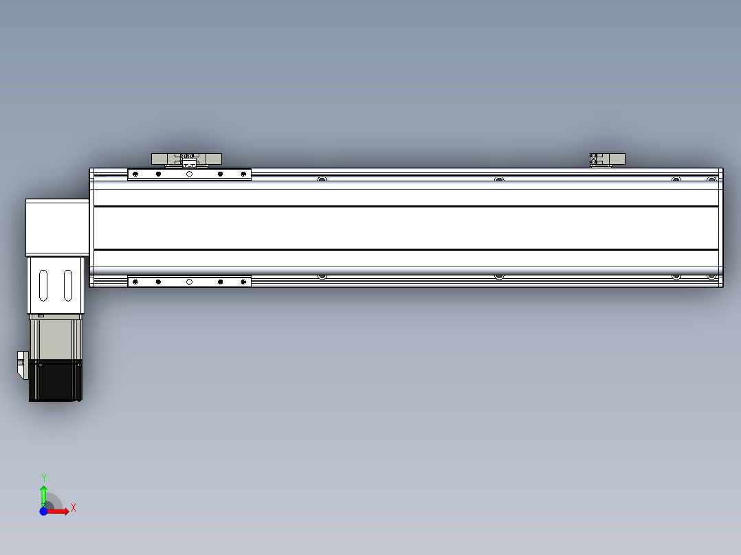 同步带滑台-半封闭B13-L90-S450-L-P40-D3前视图