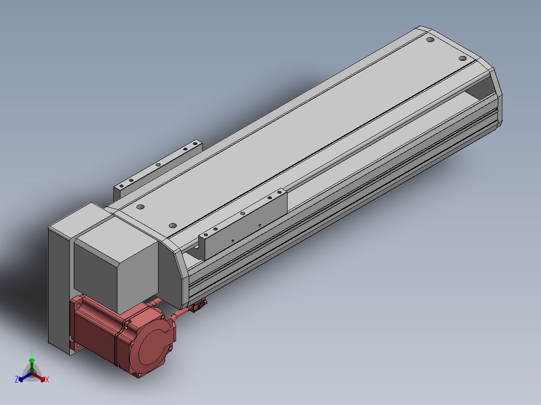 精密模组MT170-L125-300-LD-M75-C4正等轴测图