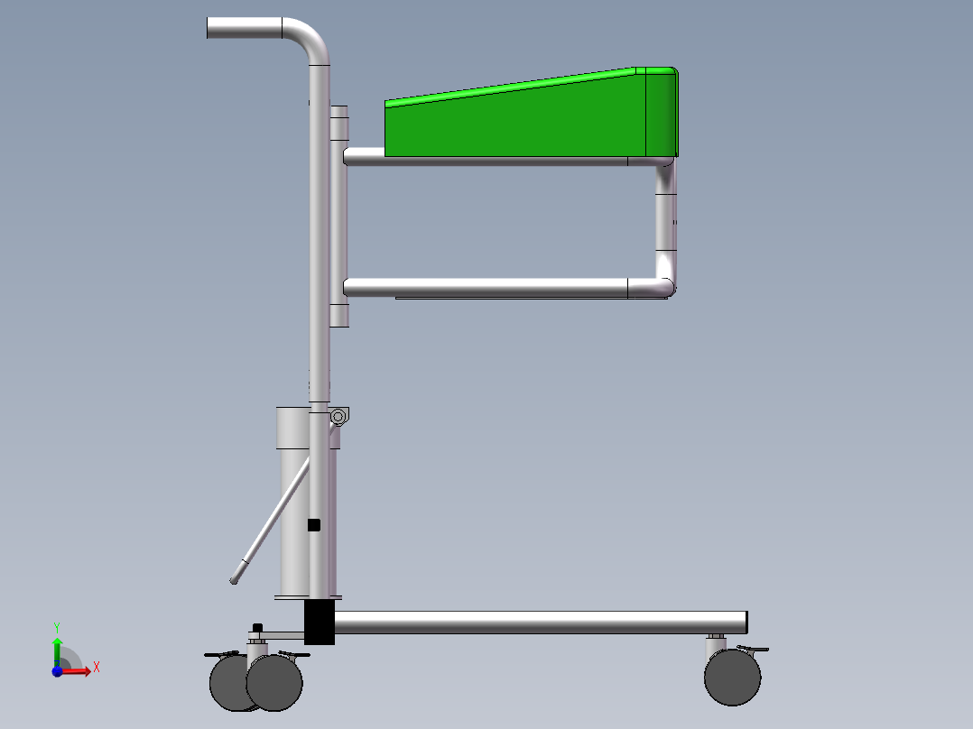 护理液压移位机前视图