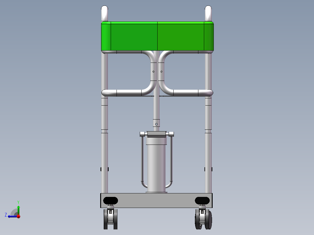 护理液压移位机右视图