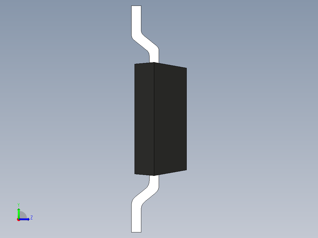 元器件3D封装SOT-223165左视图