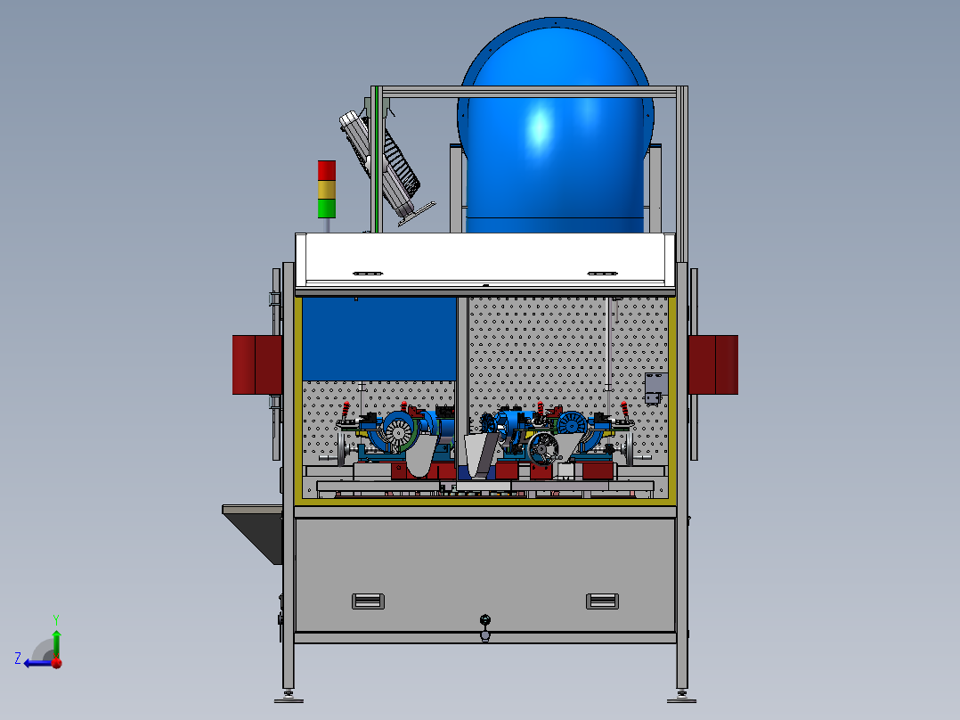 电机老化测试机sw18可编辑右视图