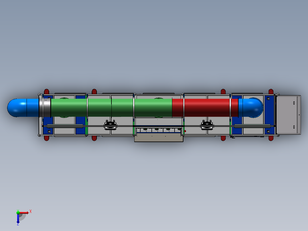 电机老化测试机sw18可编辑俯视图