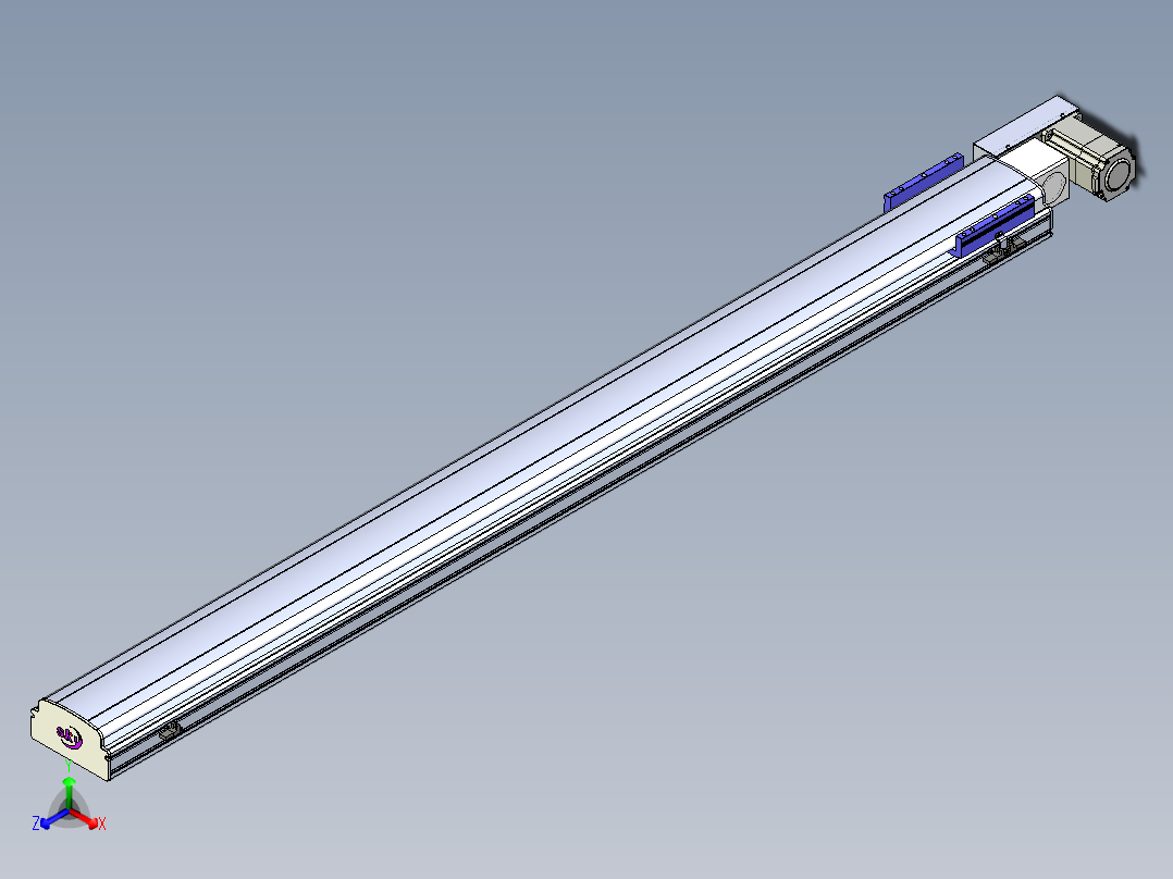 同步带滑台-半封闭B17H-L50-S1800-L-P75-D3