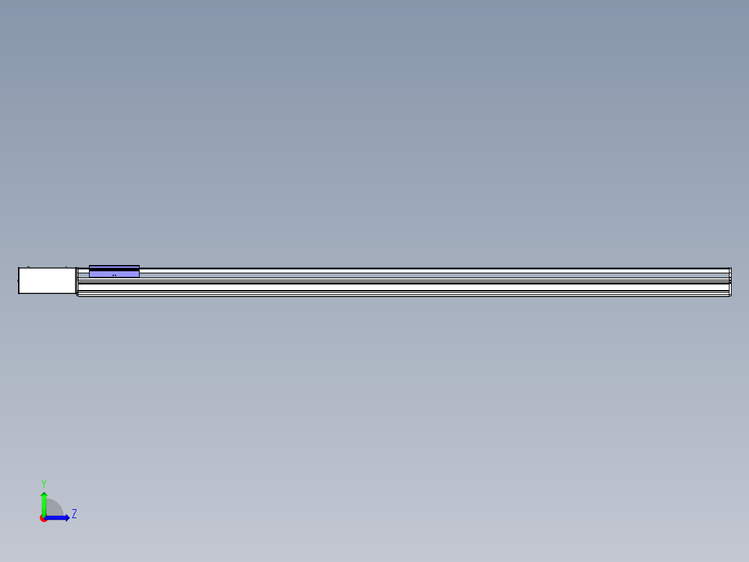 同步带滑台-半封闭B17H-L50-S1800-L-P75-D3左视图