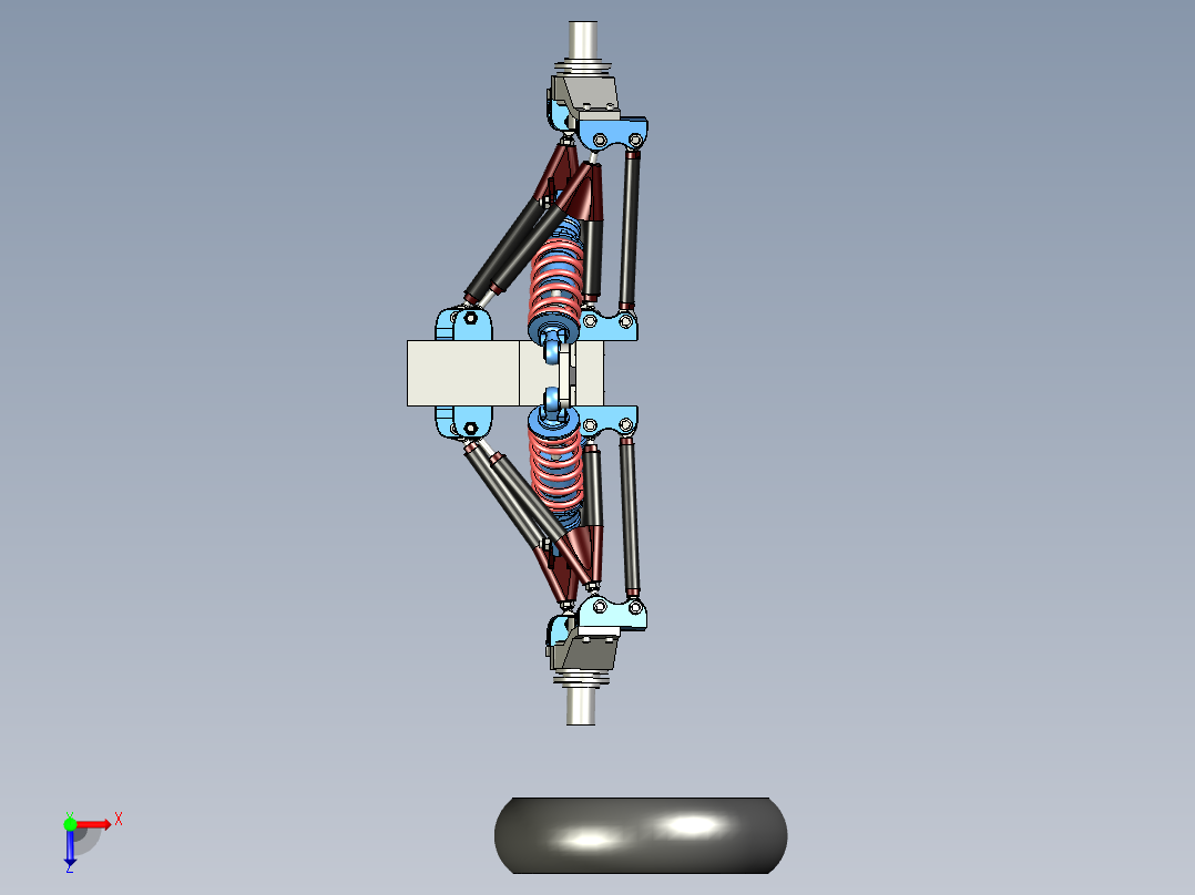 Zawias模型车悬架悬挂系统俯视图