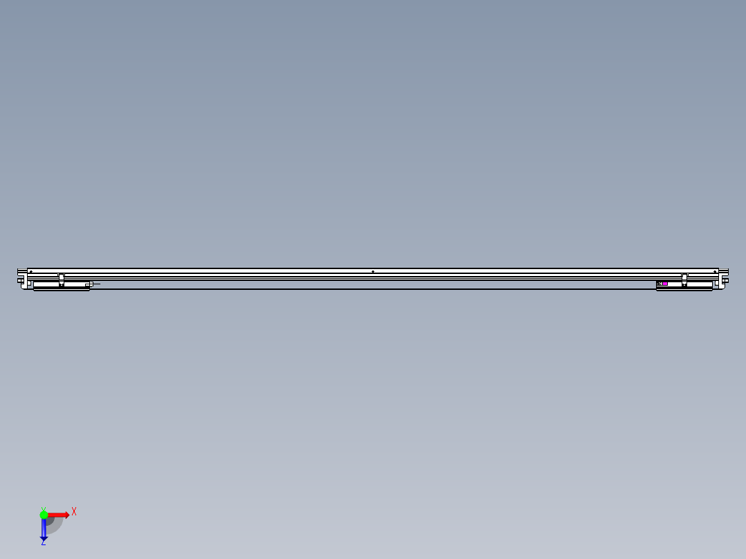 威洛博VL系列直线电机模组-2VL14S3-S2100俯视图