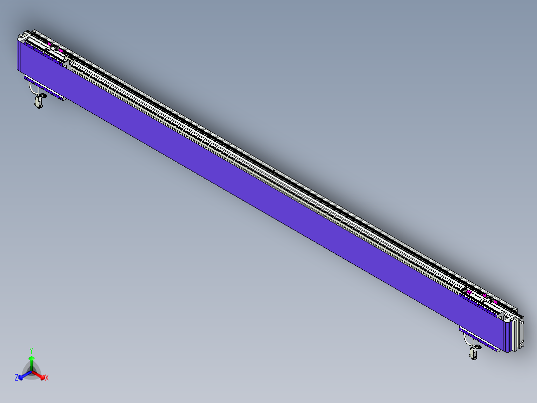 威洛博VL系列直线电机模组-2VL14S3-S2100正等轴测图