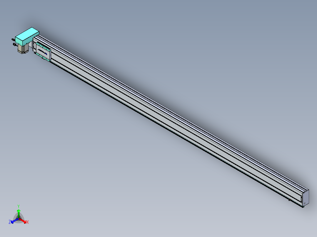 威洛博VBC同步带传动一无尘环境VBC14-L45-S2900-BRU-ZP75-C3正等轴测图