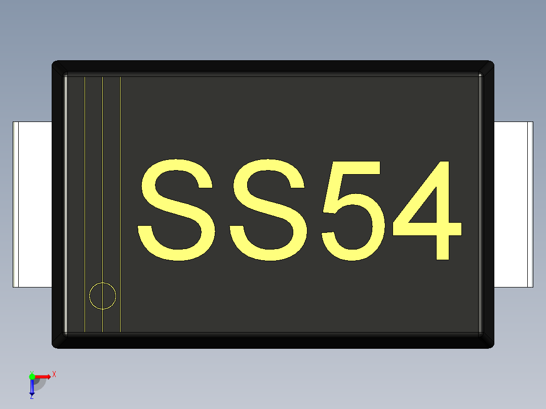 SMA接口28俯视图