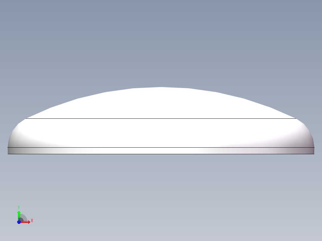 THA碟形封头DN1200前视图