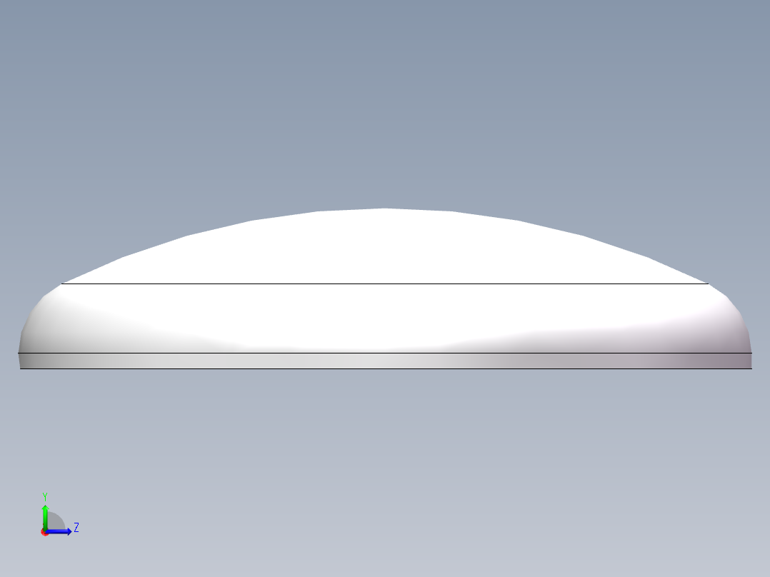 THA碟形封头DN1200左视图