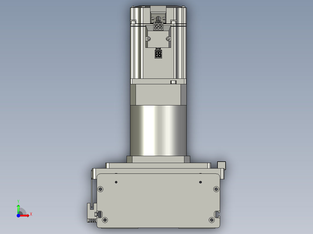 东锦齿条传动DH175G-L167-S3100-BU-减速机+750W前视图