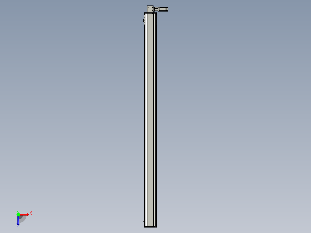 东锦同步带传动-直线滑台模组DH170B-L150-S2650-BL-P400W-C3俯视图