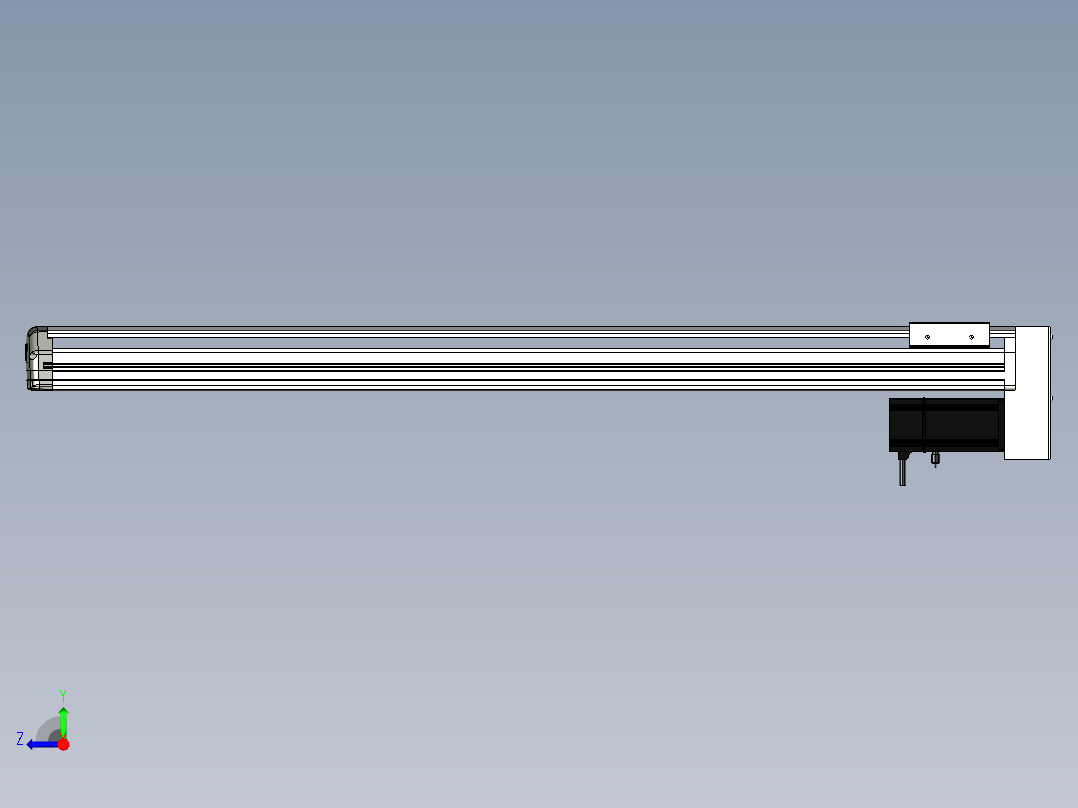 Toyo东佑达直线模组-ETH13-950-BM-200W+煞車右视图
