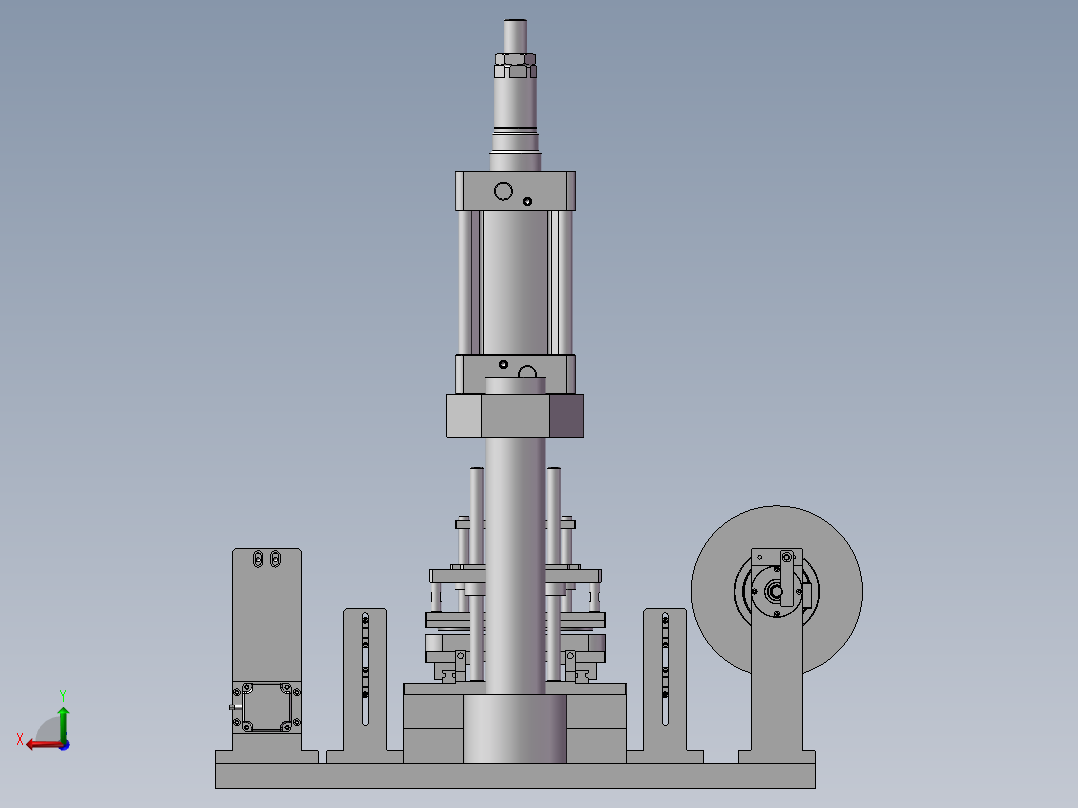 真空吸盘自动贴膜机后视图