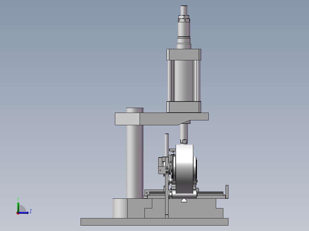 真空吸盘自动贴膜机左视图