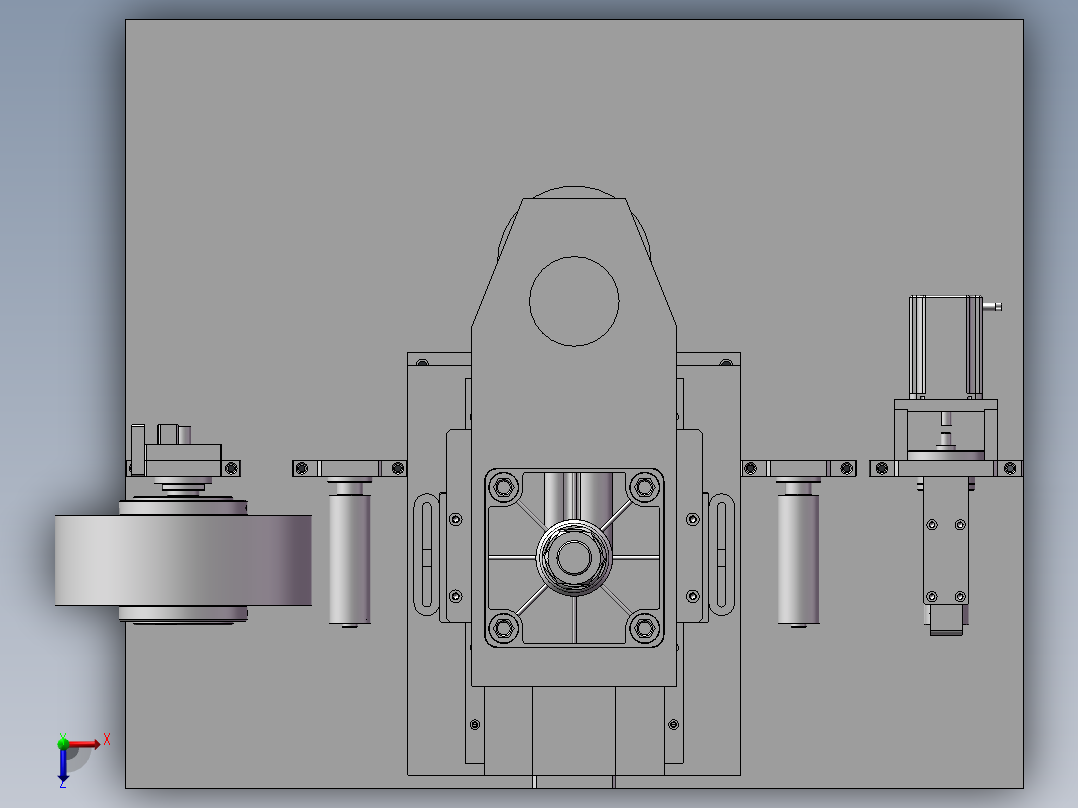 真空吸盘自动贴膜机俯视图