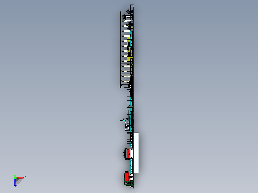 门板壁板多功能生产线俯视图