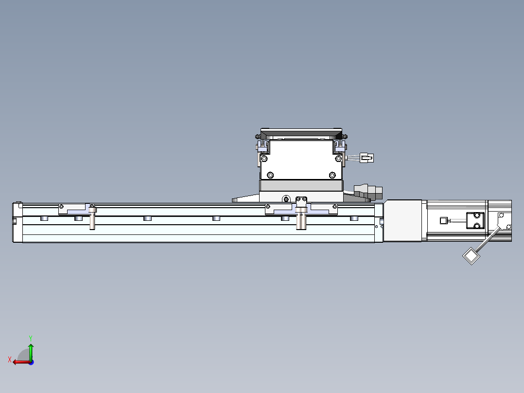 内嵌直交机械手XYG系列XYG440-F3后视图
