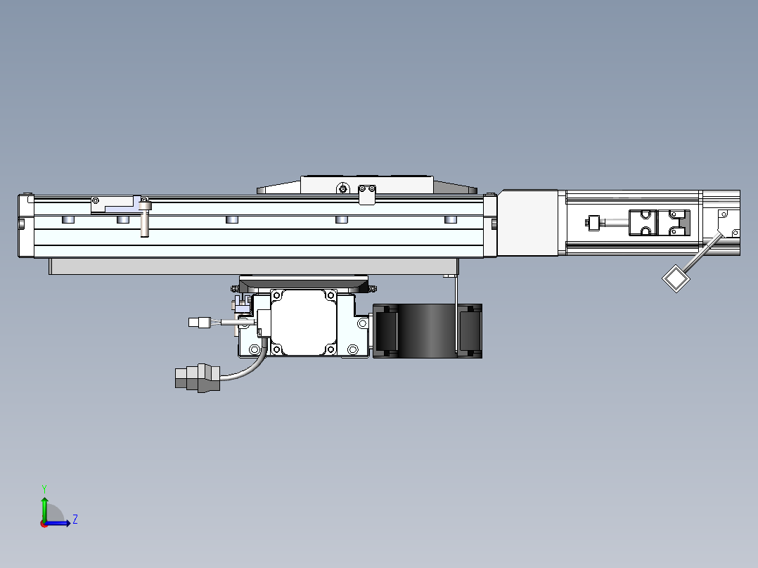 内嵌直交机械手XYG系列XYG440-F3左视图