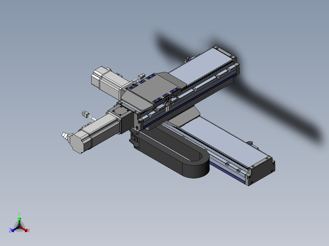 内嵌直交机械手XYG系列XYG440-F3正等轴测图