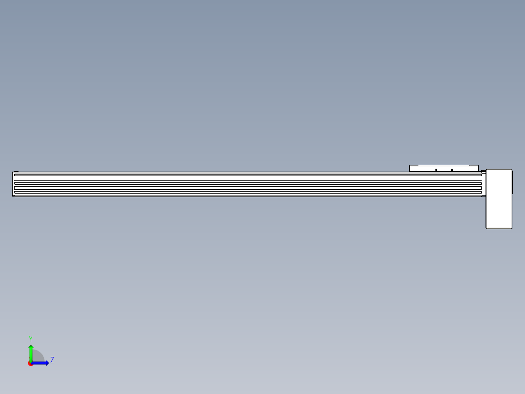 同步带全封闭直线模组TPA-HCB-120D-90-L950-LP-C-P40-N3左视图