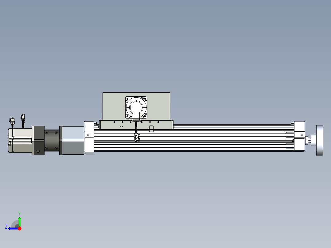 威洛博直线电机模组EB8ZR-L200-S420-LZP75B5K-ZP755K-MS3右视图