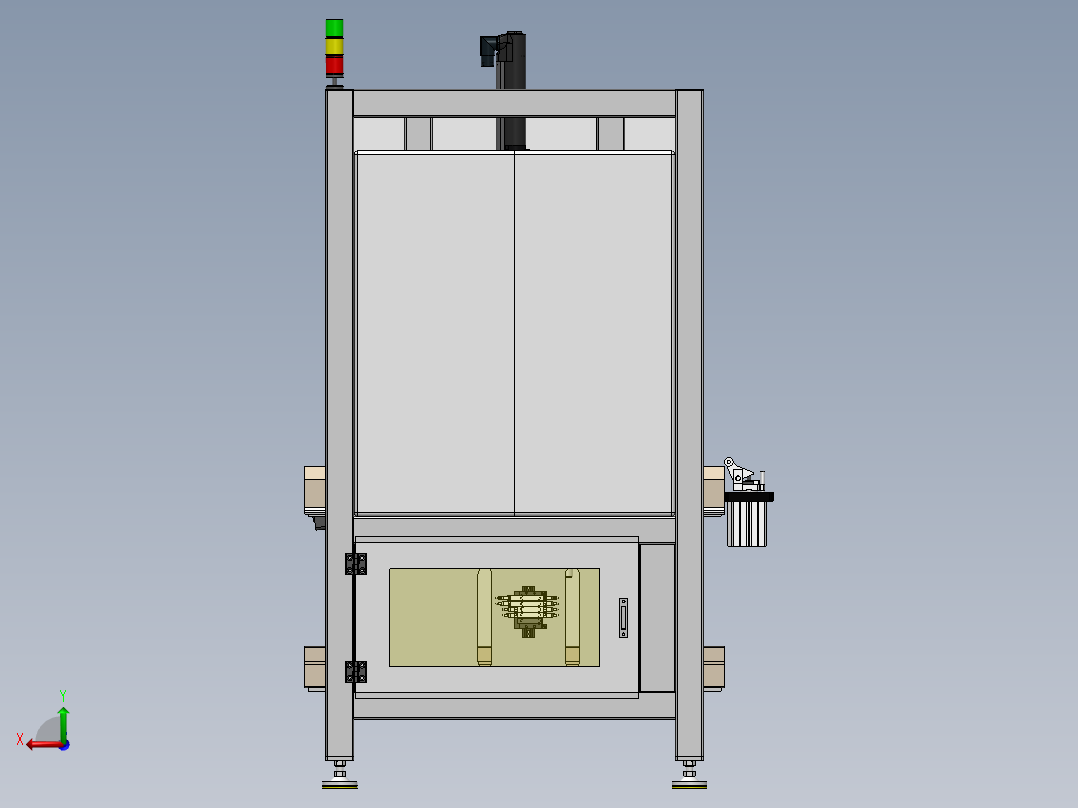 双轴拧紧机后视图