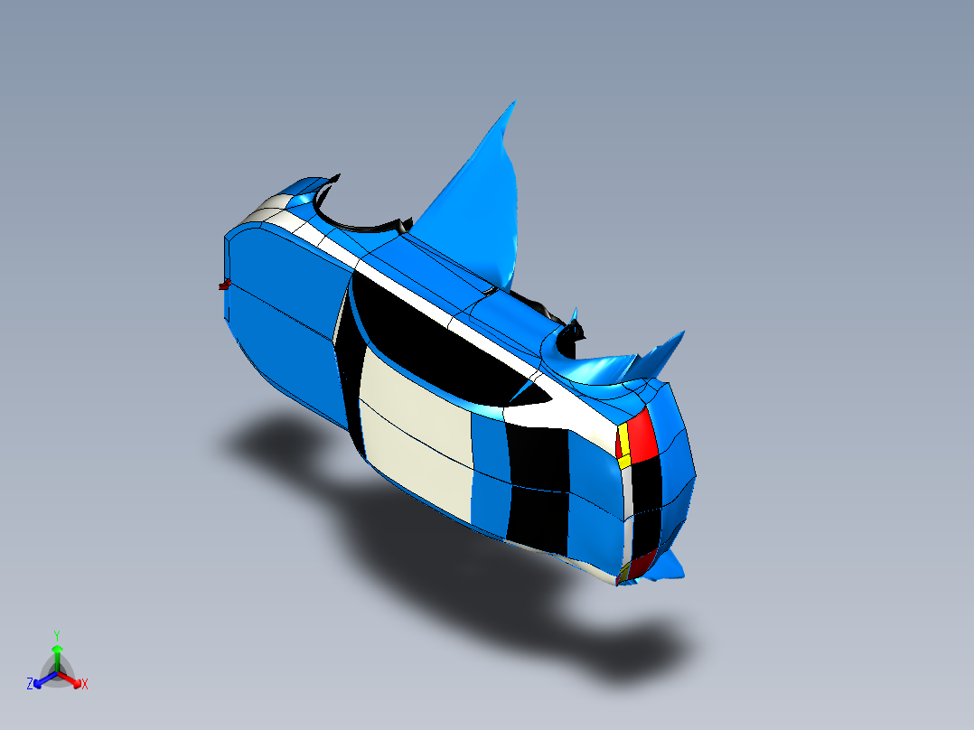 汽车车身 (60)正等轴测图