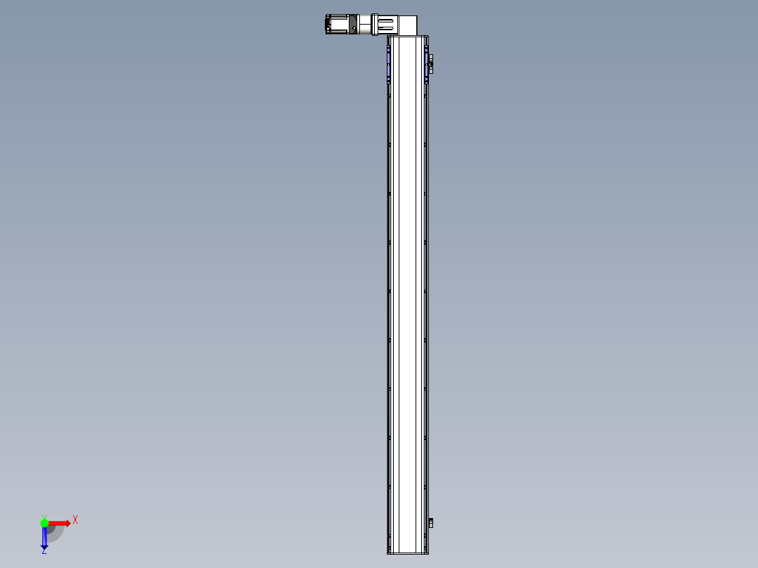 同步带滑台-半封闭B17-L100-S1850-L-P75-D3-N3俯视图