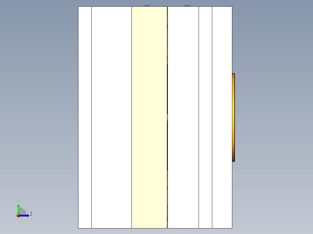 插线板上盖注塑模具设计(CAD+UG)左视图