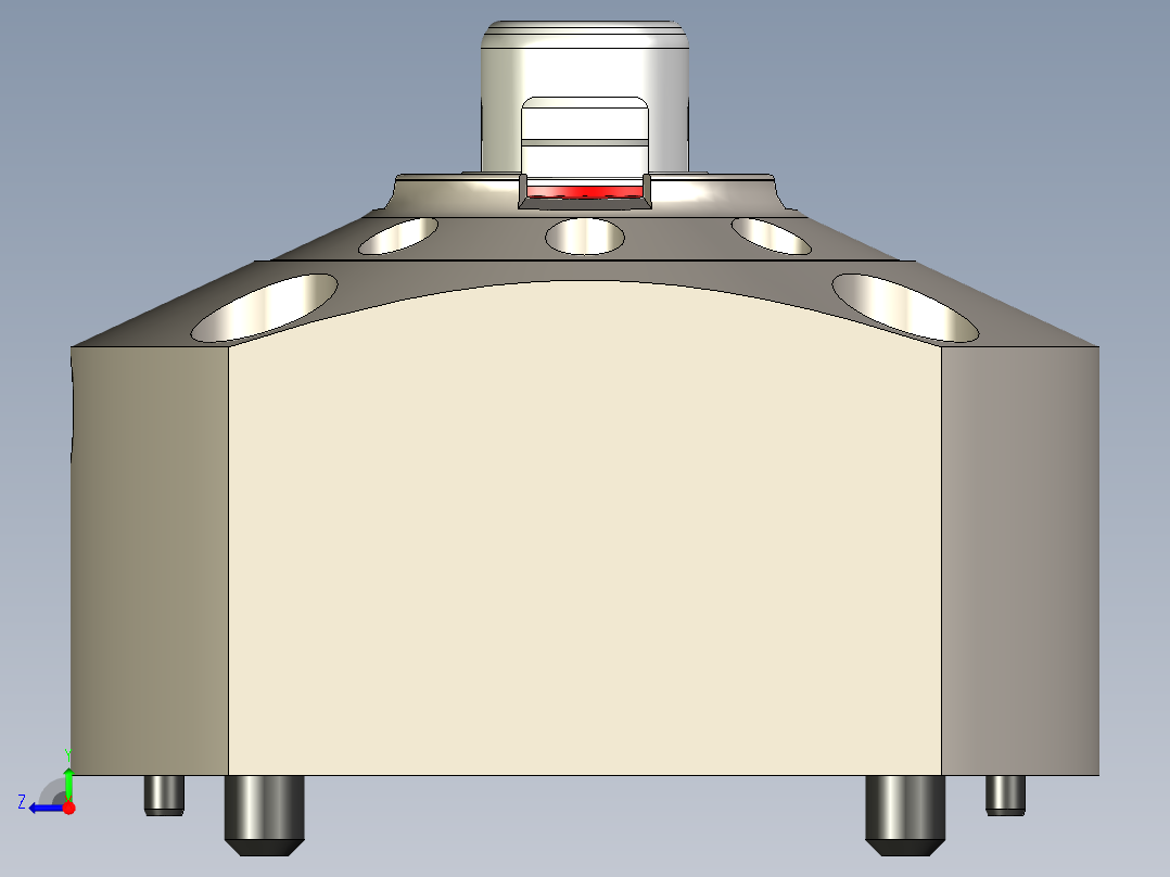 KOSMEKSFA3000-G0A-160多系列多零件图纸模型多系列多零件图纸模型右视图