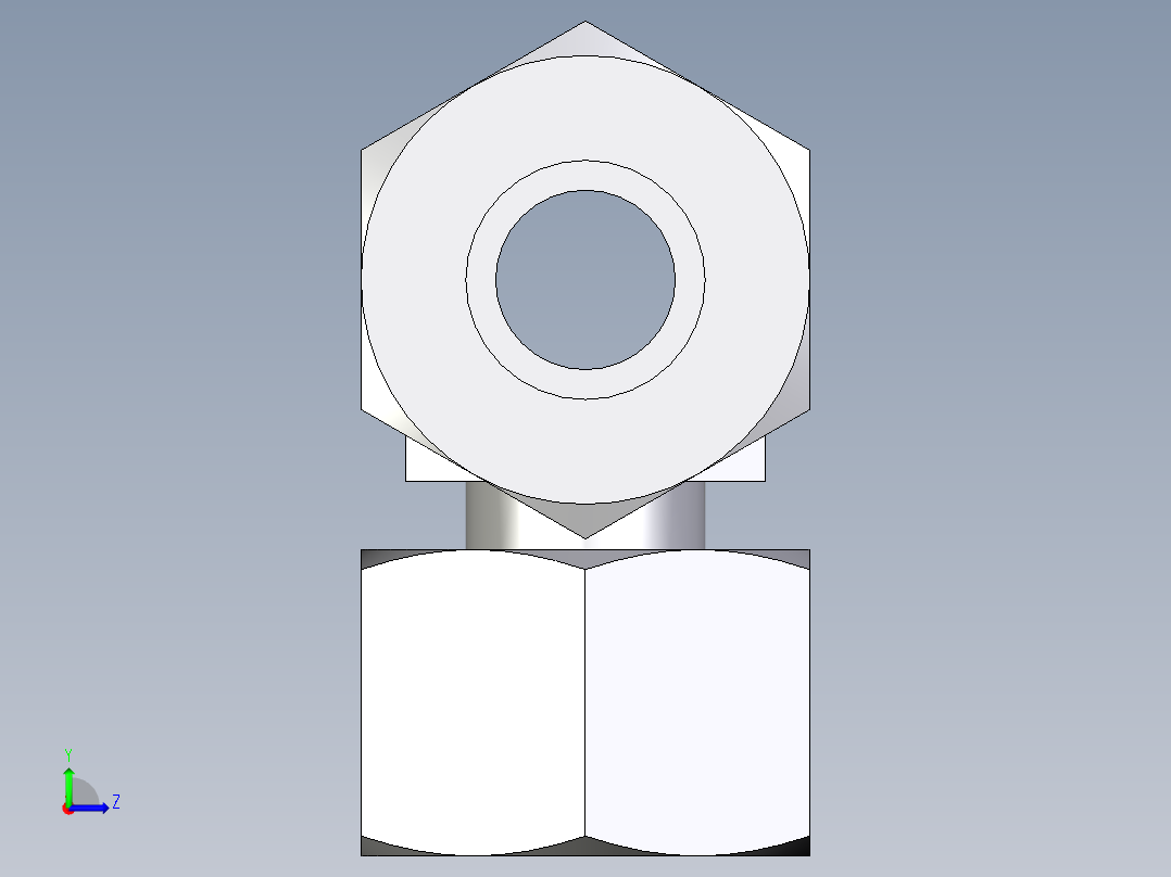 卡套式工业通用硬管接头EO_Standpipe_branch_tee_EVT16S71左视图