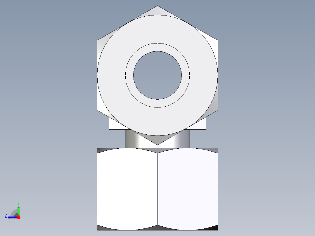 卡套式工业通用硬管接头EO_Standpipe_branch_tee_EVT16S71右视图