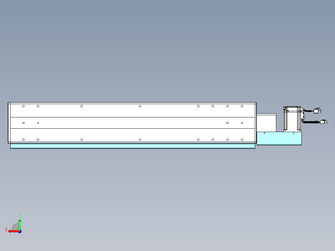 威洛博VBC同步带传动一无尘环境VBC14-L45-S550-BL-ZP40-C3后视图