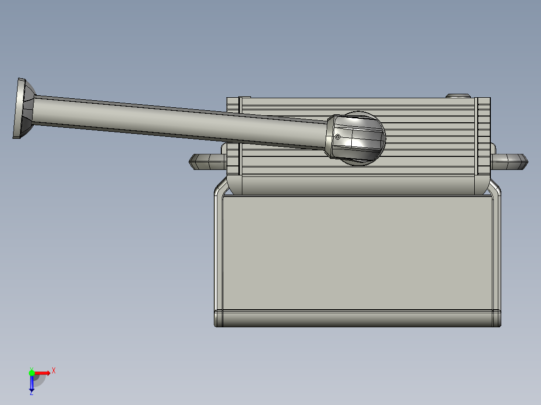 悬臂控制操控箱键盘支架-C1-固定底座-90度箱体连接器-500俯视图
