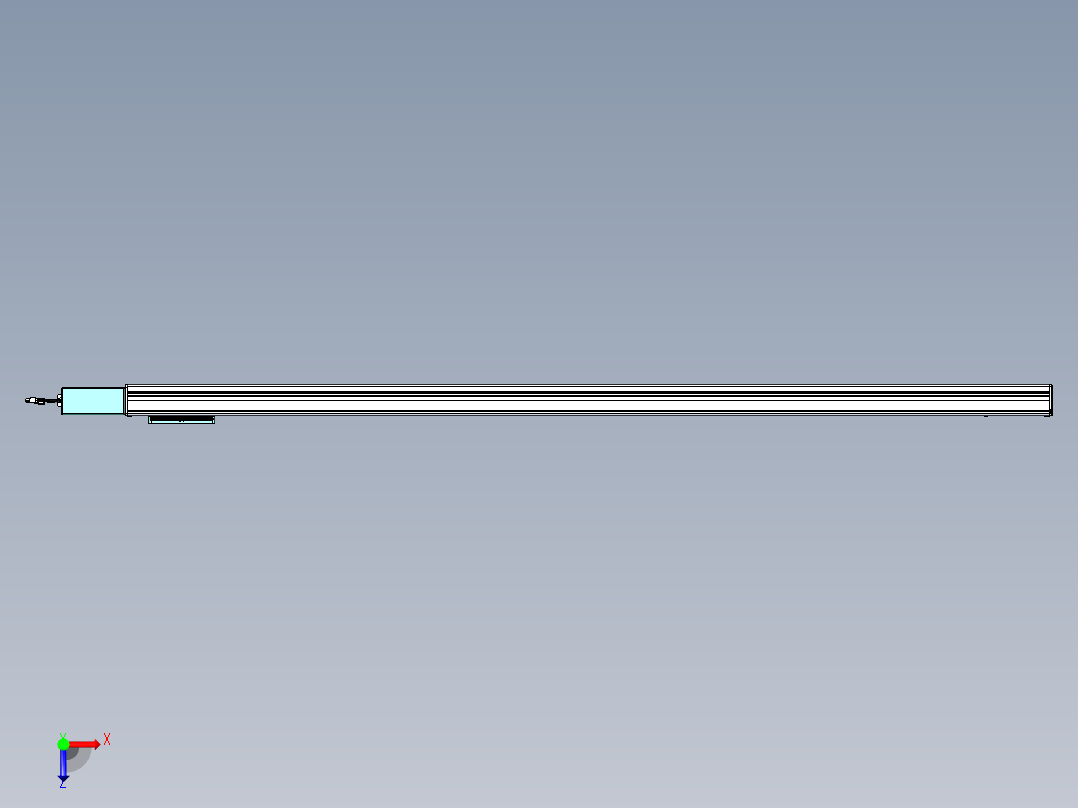 威洛博VBC同步带传动一无尘环境VBC14-L45-S1950-BR-ZP40-C3俯视图