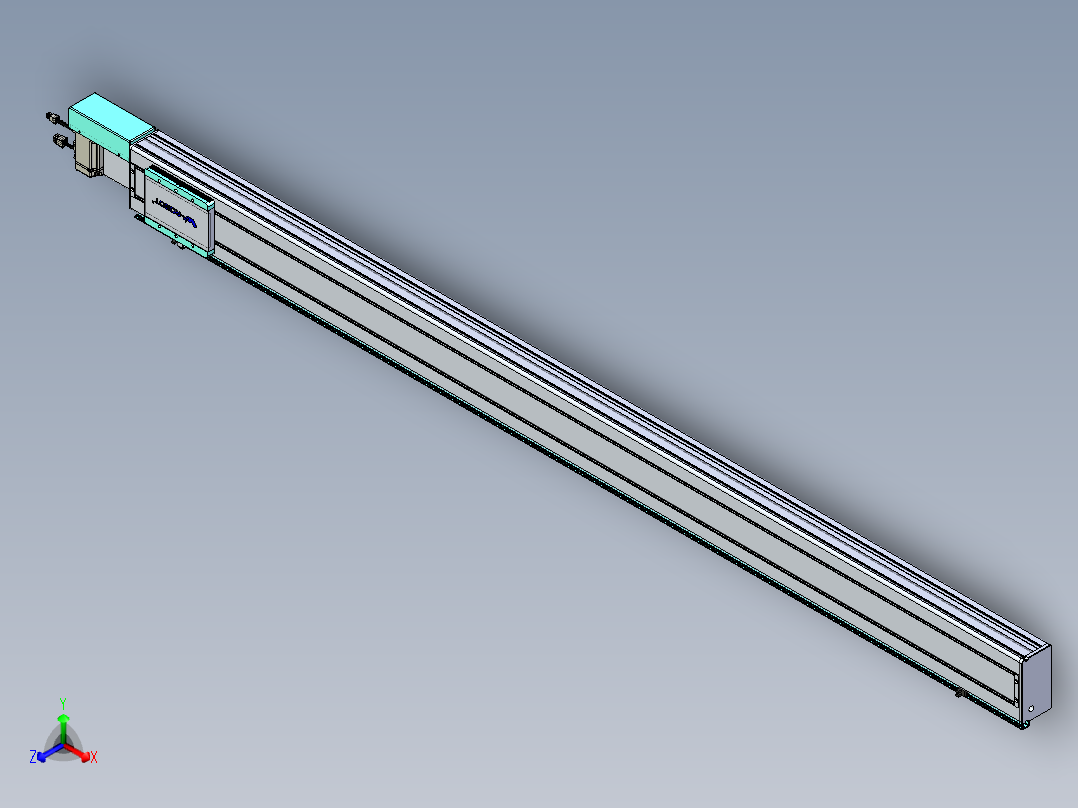 威洛博VBC同步带传动一无尘环境VBC14-L45-S1950-BR-ZP40-C3正等轴测图