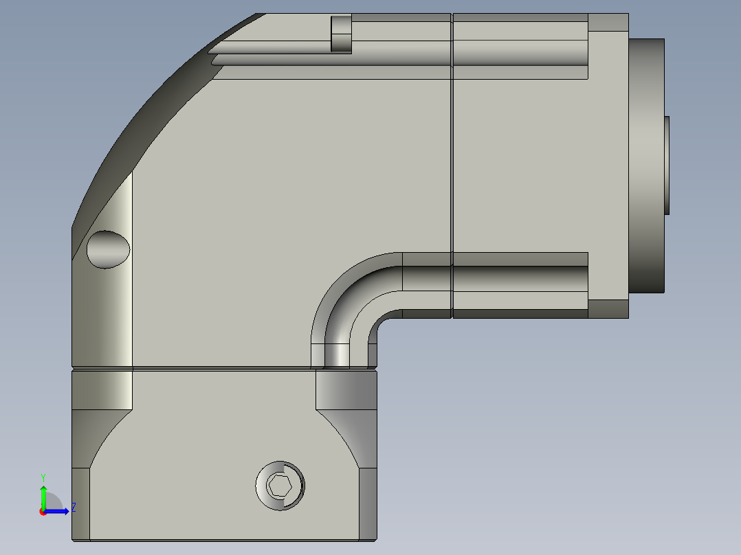 斜齿孔ZPGH060-L1 14-50-70-M5.STEP左视图