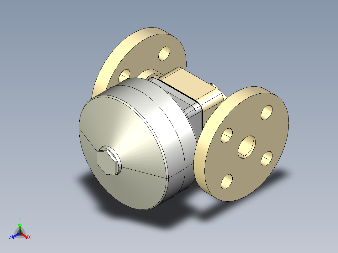 7DKMOAMCP NO-DA 气动隔膜阀、常开型双作用，固定法兰，钻孔ANSI B16.5条款150 # FF。面对面根据EN 558-1 PP-H正等轴测图