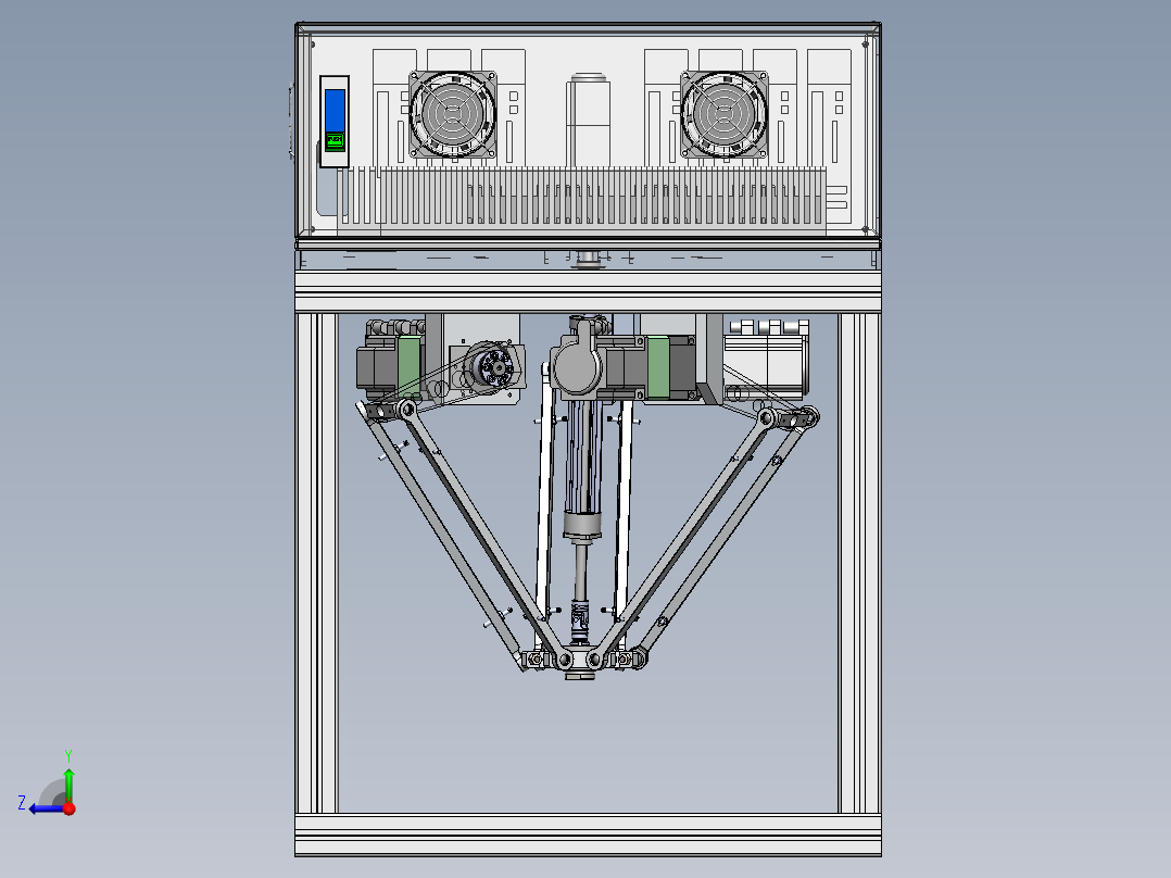 小型蜘蛛手（sw18可编辑+工程图+bom+电气）右视图